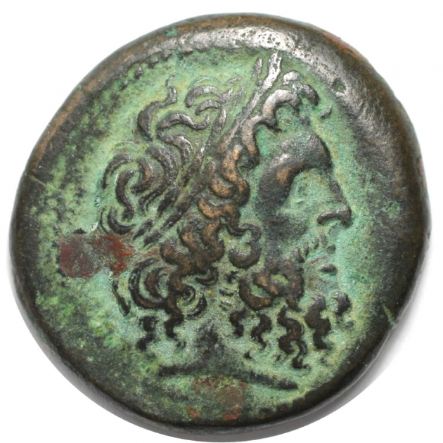 AE 27 285-246 v. Chr avers