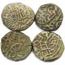 Lot von 4 Münzen 1193 - 1290 n. Chr revers