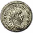 Antoninianus 250 n. Chr avers