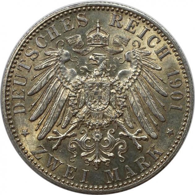 2 Mark 1901 revers