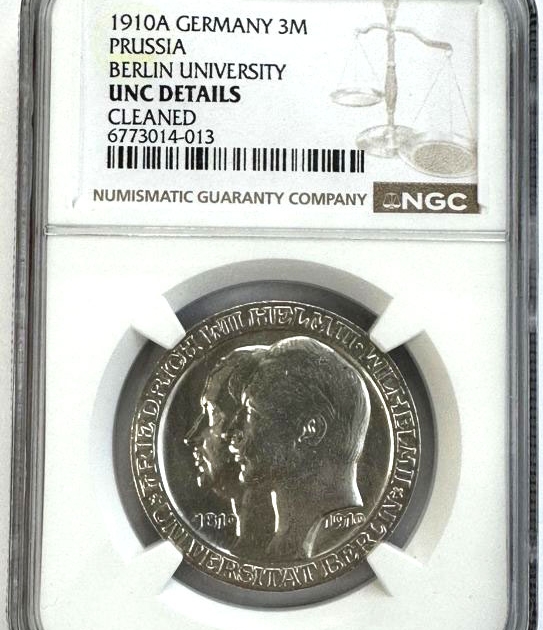 3 Mark 1910 revers